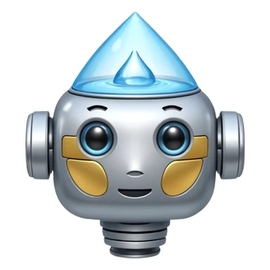 water Drop robot sticker