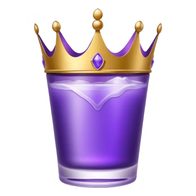 crown royal crown glass with black background sticker