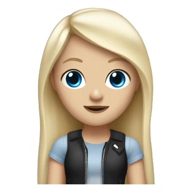 a rock band of 3 girls with blonde hair and blue eyes sticker