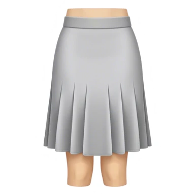 A stylish skirt emoji, knee-length, smooth fabric, simple and modern design, in any color — perfect for casual or chic looks. sticker