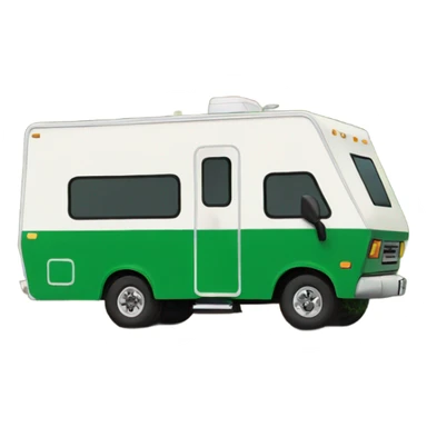 Green square-drop rv  sticker