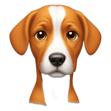 Mão-laranja-cachorro sticker