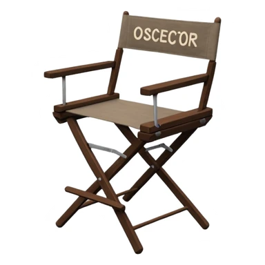 Director’s chair – "osca" foldable chair with “Director” text. sticker