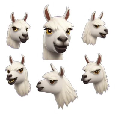 Lama fortnite confettis sticker