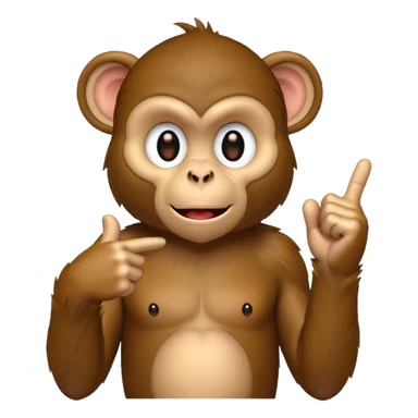 Monkey giving the middle finger sticker