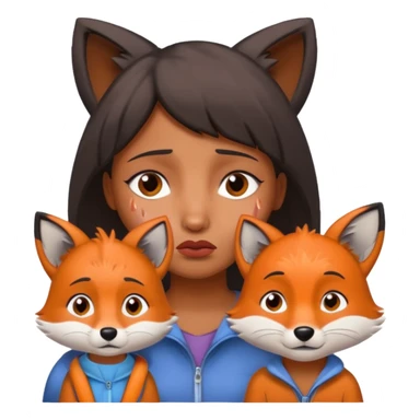 Make Dora and Swiper the fox crying sticker