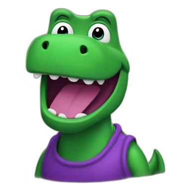 Barney dinosaur sticker
