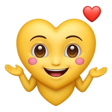 Emoji in love and excited sticker