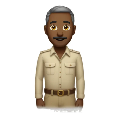 White Sahara man sticker