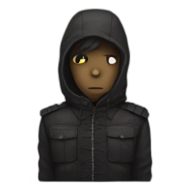 Black flag brit studio sticker