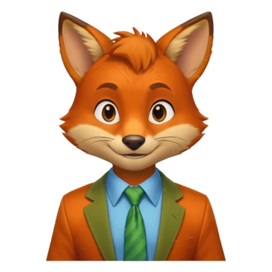 Nick Wilde from the Zootopia Disney movie sticker