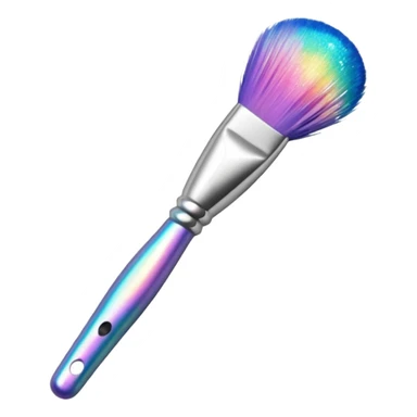 Iridescent makeup brush sticker
