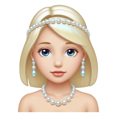 Pearl String Girl sticker