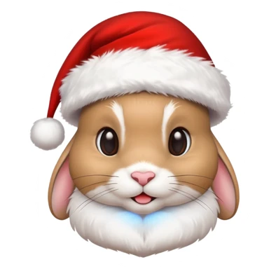 christmas rabbit sticker
