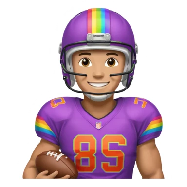 A LGBTQ American football player more LGBTQ  sticker