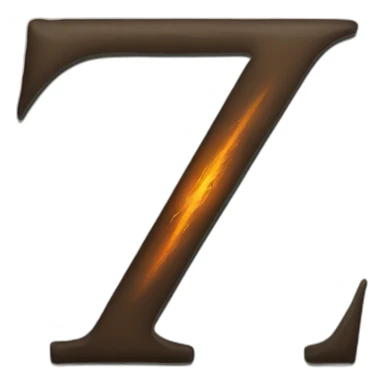 Letter Z with apocalypse theme sticker