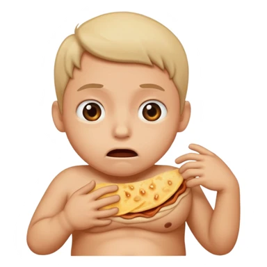 stomac hungry sticker