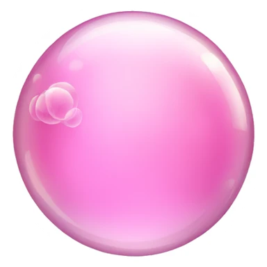 pink soap bubbles sticker
