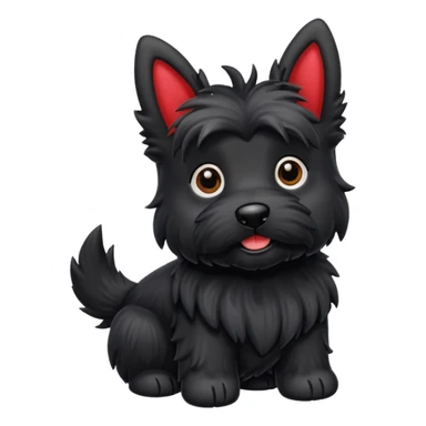 Scottie dog emoji sticker