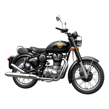 Black royal Enfield sticker