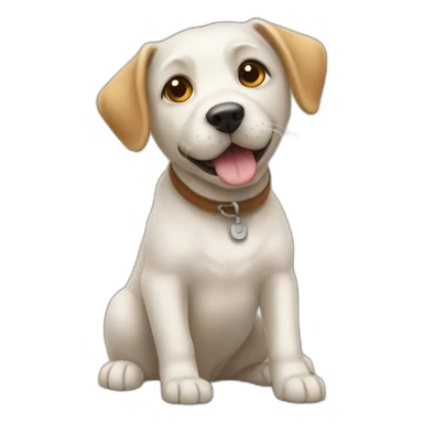 Chat avec un chien sticker