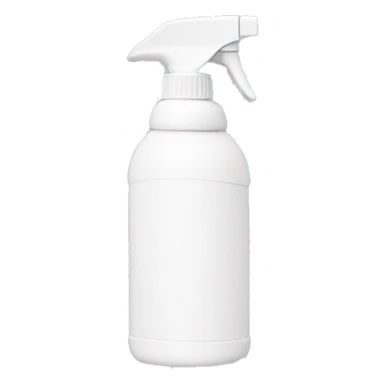 white spray bottle sticker