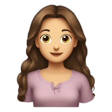 Garçons brun grand et fille brune petite sticker