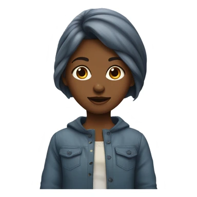 Jeune fille métisse  sticker