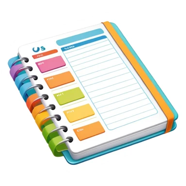 planner or calendar for organization sticker
