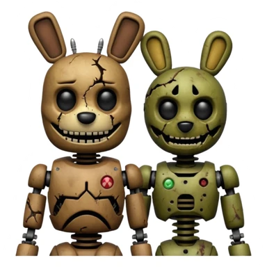 Freddy and springtrap sticker
