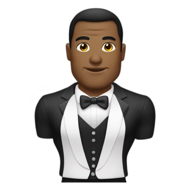 bodybuilders in tuxedo sticker