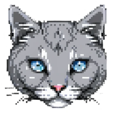 A cute cat face sticker