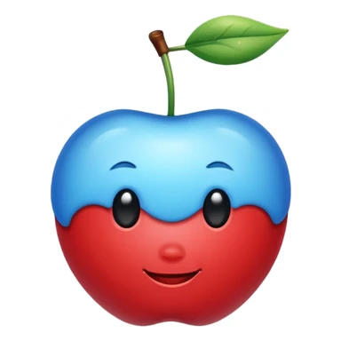 Une  cerise bleu ils 8 sticker