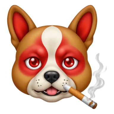 Dog smoking weed sticker