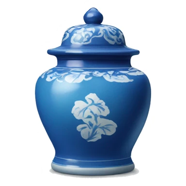 Blue ginger jar sticker