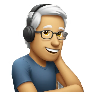 Bingo caller in a big hall sticker