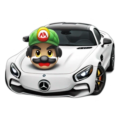 Mario on Mercedes AMG GT sticker