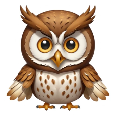 owl throwing up sticker