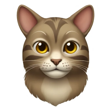 cat crossed with a monkey sticker