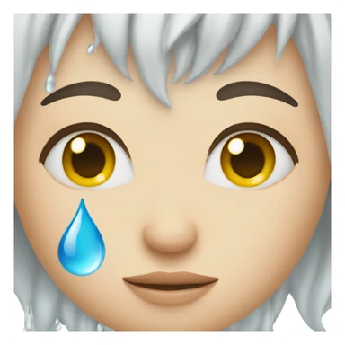 water droplet on face sticker