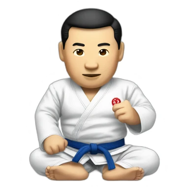 Xi Jinping doing jiu jitsu sticker