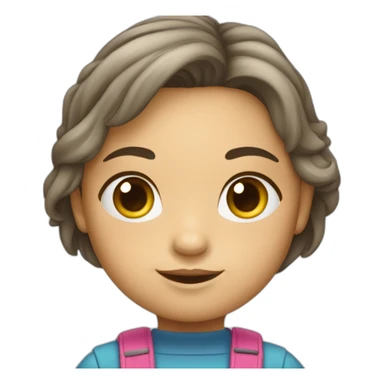 Petite fille qui fait de la.GR sticker