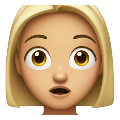 very shocked girl  sticker