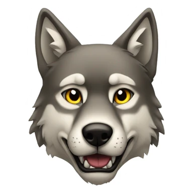 Gangsta wolf sticker