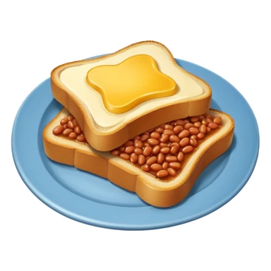 Toast and beans sticker