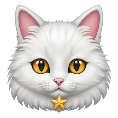 Cat with star eyes sticker
