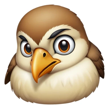 Man with bird beak sticker