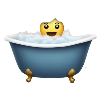 Bath with steam sticker