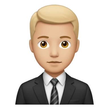 office worker with suit sticker