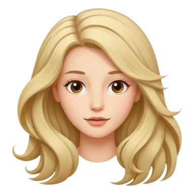 women with open hairs sideways image  sticker